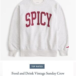 Vintage Sunday Crew Gray Sweater